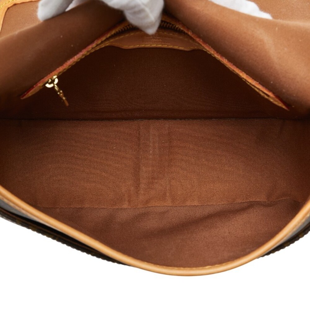 LOUIS VUITTON Authentic Brown Monogram Leather Shoulder Bag - Picture 11 of 14